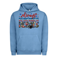 Pigment Pebble Blue always remember heroes Urban Hoodie - JahusDesignShop