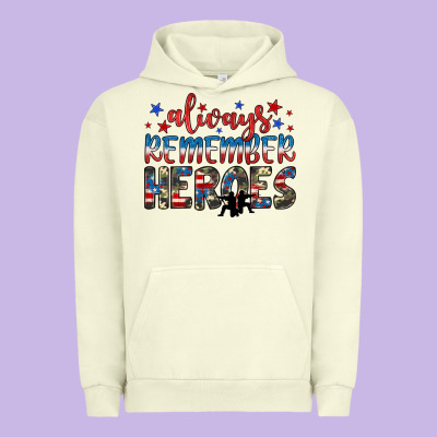 Always Remember Heroes Urban Hoodie Designed By Jahusdesignshop