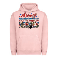 Pigment Salmon always remember heroes Urban Hoodie - JahusDesignShop