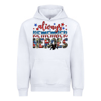 White always remember heroes Urban Hoodie - JahusDesignShop