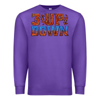 Purple 3 up 3 down basketball Premium Sweatshirt - texasbilliewilder
