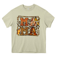 Mossy Melanin leopard frame mama Mother's Day Heavy Core Tee - LillyAllenDesigns