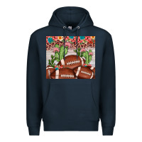 Navy football leopard cactus Premium Hoodie - JahusDesignShop