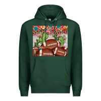Sports Green football leopard cactus Premium Hoodie - JahusDesignShop