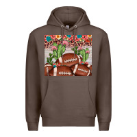 Coffee football leopard cactus Premium Hoodie - JahusDesignShop