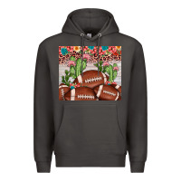 Smoke football leopard cactus Premium Hoodie - JahusDesignShop