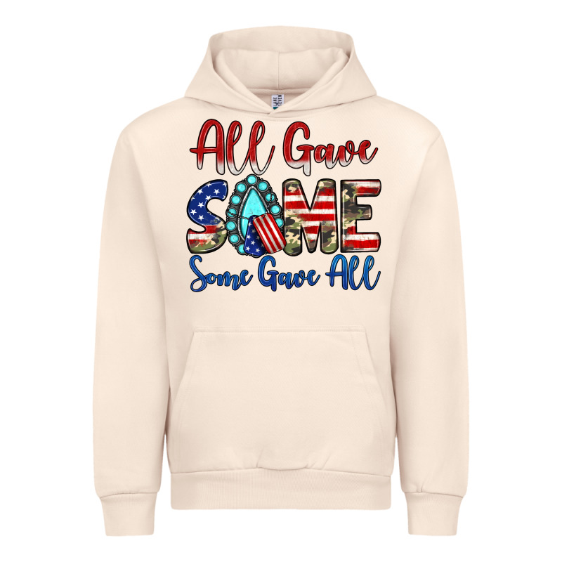 All Gave Some Some Gave All Urban Hoodie by JahusDesignShop | Teevron