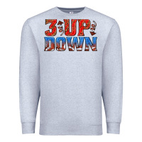 Heather Grey 3 up 3 down football Premium Sweatshirt - texasbilliewilder