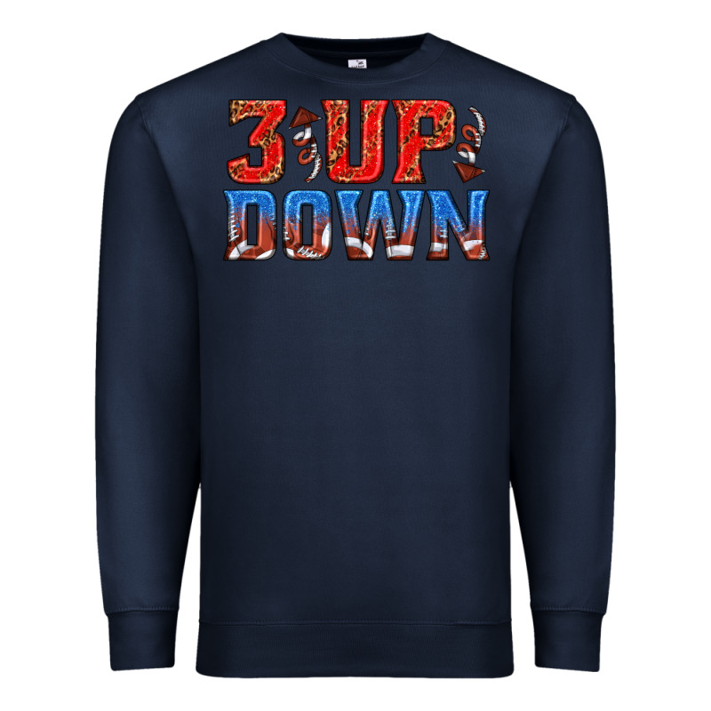 3 Up 3 Down Football Premium Sweatshirt by texasbilliewilder | Teevron