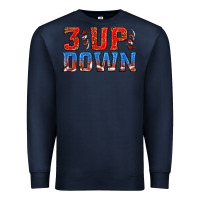 Navy 3 up 3 down football Premium Sweatshirt - texasbilliewilder