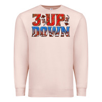 Pale Pink 3 up 3 down football Premium Sweatshirt - texasbilliewilder