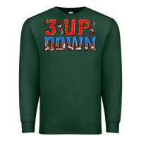 Sports Green 3 up 3 down football Premium Sweatshirt - texasbilliewilder
