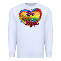 White be you tiful Premium Sweatshirt - Zillion Design Studio