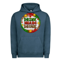 Pigment Midnight Navy Drink Drank Drunk Urban Hoodie - Artiststas