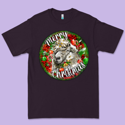 Christmas Lincoln Sheep Premium Tee Designed By Lillyallendesigns