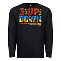 Black 3 up 3 down softball Premium Sweatshirt - texasbilliewilder