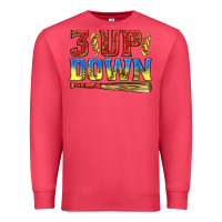 Cardinal 3 up 3 down softball Premium Sweatshirt - texasbilliewilder