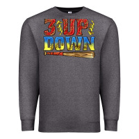 Charcoal Heather 3 up 3 down softball Premium Sweatshirt - texasbilliewilder