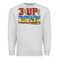 Dove Grey 3 up 3 down softball Premium Sweatshirt - texasbilliewilder