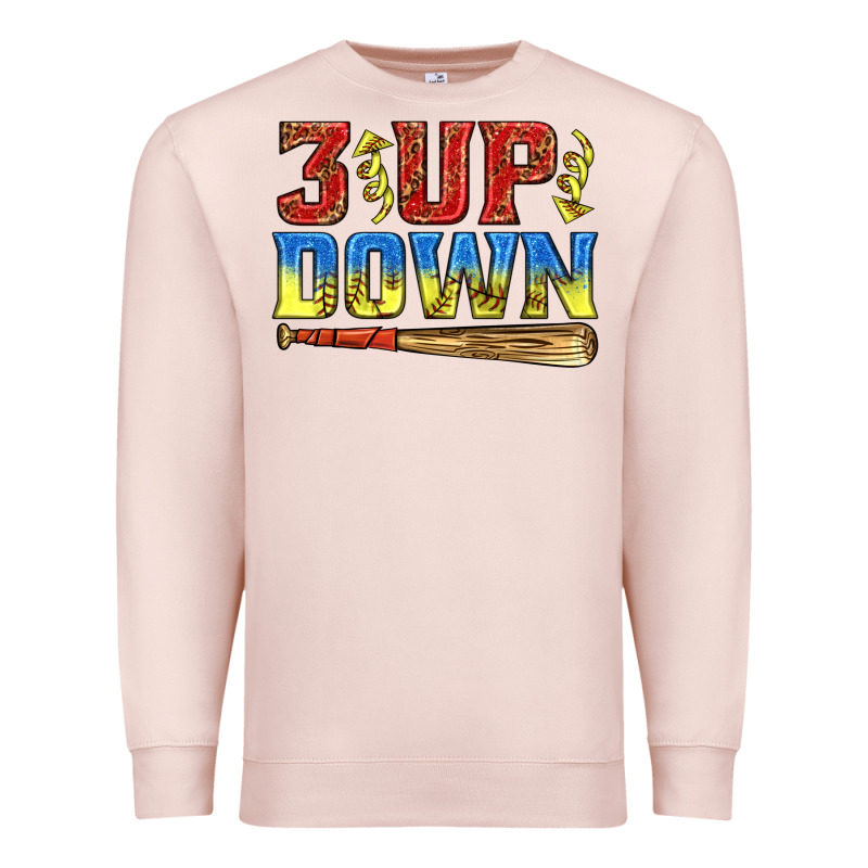 3 Up 3 Down Softball Premium Sweatshirt by texasbilliewilder | Teevron