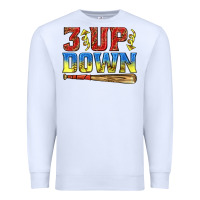 White 3 up 3 down softball Premium Sweatshirt - texasbilliewilder