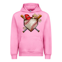 Fuchsia Pink baseball Urban Hoodie - AdoDesignShop