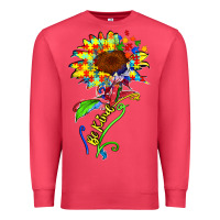 Cardinal be kind autism sunflower Premium Sweatshirt - Zillion Design Studio