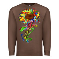 Chestnut be kind autism sunflower Premium Sweatshirt - Zillion Design Studio