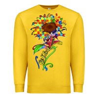 Lemon be kind autism sunflower Premium Sweatshirt - Zillion Design Studio