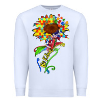 White be kind autism sunflower Premium Sweatshirt - Zillion Design Studio