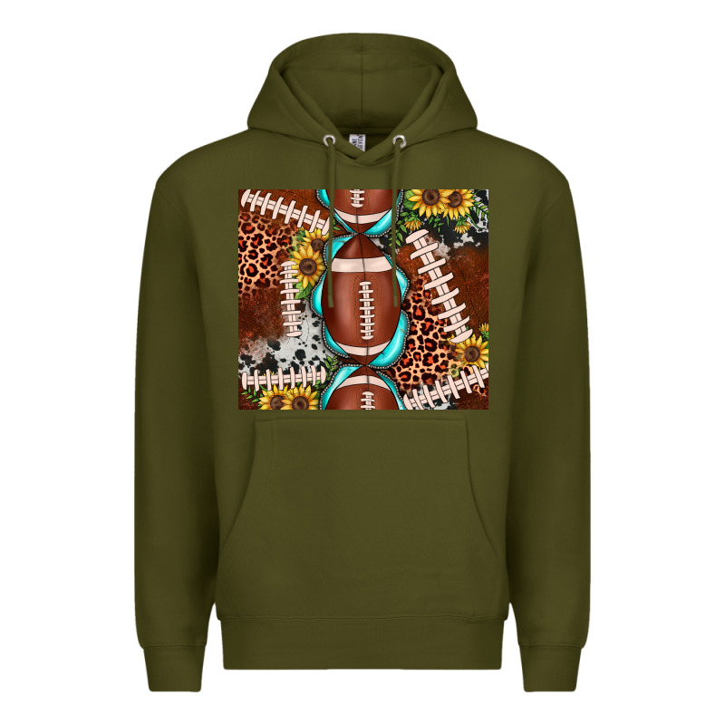 Football Leopard Gemstone Sunflower Tumbler3 Premium Hoodie by JahusDesignShop | Teevron