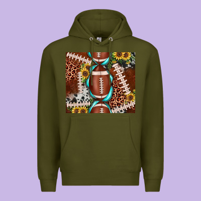 Football Leopard Gemstone Sunflower Tumbler3 Premium Hoodie Designed By Jahusdesignshop