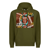 Army Green football leopard gemstone sunflower tumbler3 Premium Hoodie - JahusDesignShop