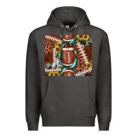Charcoal Heather football leopard gemstone sunflower tumbler3 Premium Hoodie - JahusDesignShop