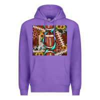 Purple football leopard gemstone sunflower tumbler3 Premium Hoodie - JahusDesignShop