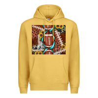 Antique Gold football leopard gemstone sunflower tumbler3 Premium Hoodie - JahusDesignShop