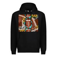 Black football leopard gemstone sunflower tumbler3 Premium Hoodie - JahusDesignShop