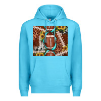 Ocean Blue football leopard gemstone sunflower tumbler3 Premium Hoodie - JahusDesignShop