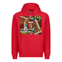 Red football leopard gemstone sunflower tumbler3 Premium Hoodie - JahusDesignShop