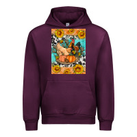 Mauve Wine fall coop animals Urban Hoodie - Artiststas