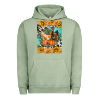 Pigment Oil Green fall coop animals Urban Hoodie - Artiststas
