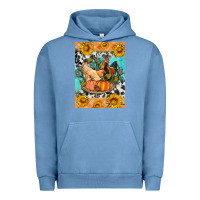Pigment Pebble Blue fall coop animals Urban Hoodie - Artiststas