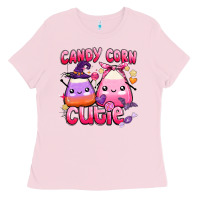 Bubblegum Pink candy corn cutie Ladies Tee - BarkalooDesign