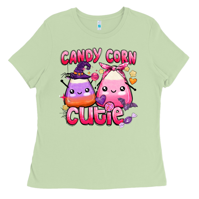 Candy Corn Cutie Ladies Tee by BarkalooDesign | Teevron