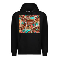 Black football leopard cowhide Premium Hoodie - JahusDesignShop