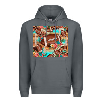 Rock football leopard cowhide Premium Hoodie - JahusDesignShop