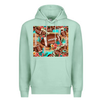 Seafoam football leopard cowhide Premium Hoodie - JahusDesignShop