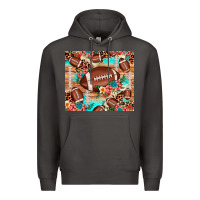 Smoke football leopard cowhide Premium Hoodie - JahusDesignShop