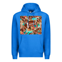 True Royal football leopard cowhide Premium Hoodie - JahusDesignShop