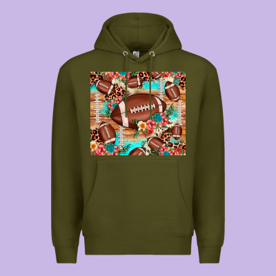 Football Leopard Cowhide Premium Hoodie Designed By Jahusdesignshop